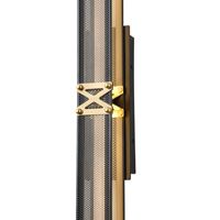 Аплик Led 13w 780lm 3000k 600x100mm черно-златисти Arte Illumina Luis