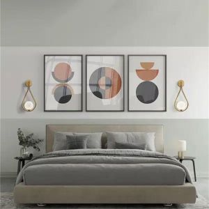 Аплик Teary G9 метал в златисто-бял цвят 16x12x37см