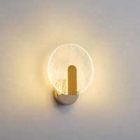 Аплик акрилна Led 8w 720lm 3000k 195x230xd60mm златиста Arte Illumina Volet