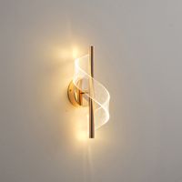 Аплик акрилна Led 8w 720lm 3000k 300x130mm розово злато Arte Illumina Silk