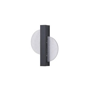Аплик алуминиево-акрилна Led 6w 312lm 3000k 195x45x250mm черна Arte Illumina Erato