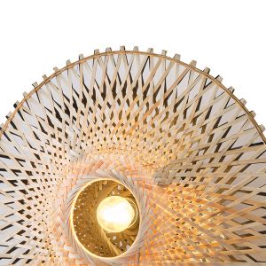 Аплик бамбук 1xe27 Max15w 400x140 мм черно-кафяво Arte Illumina Vento