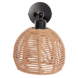 Wall lamp Hm4483 metal base-hemp rope-[e27] 20x20x38-24hcm.