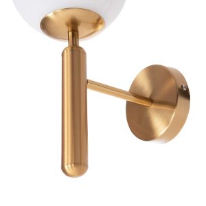 Wall lamp Homy Hm4470 metal base in gold-glass [e27] 14x21x33hcm.