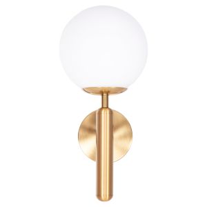 Wall lamp Homy Hm4470 metal base in gold-glass [e27] 14x21x33hcm.