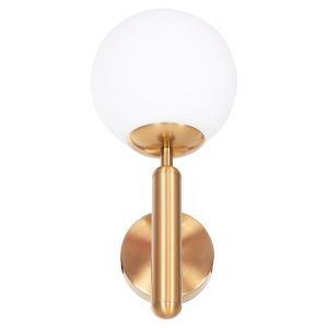 Wall lamp Homy Hm4470 metal base in gold-glass [e27] 14x21x33hcm.