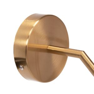 Wall lamp Homy2 Hm4471 metal base in gold-glass [e27] 14.5x28x21hcm.