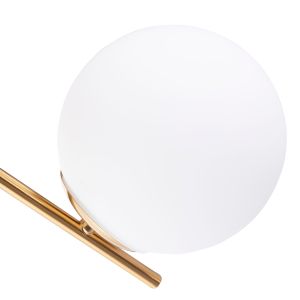 Wall lamp Homy2 Hm4471 metal base in gold-glass [e27] 14.5x28x21hcm.