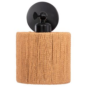Wall lamp Lant Hm4476 metal base-hemp rope- [e27] 15x15x35-23hcm.