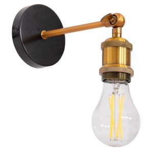 Reston Hm4467 wall lamp metal base-aluminum bulb holder 10x10x26hcm.