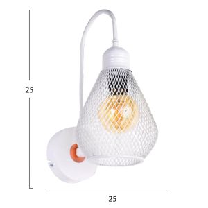 Wall lamp in white color Hm7639,03 25x25x25