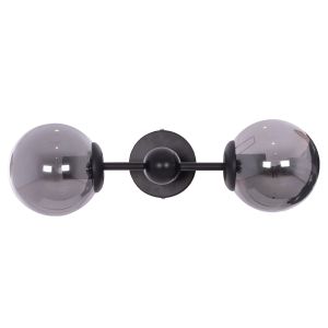 Metal wall lamp with 2 bulbs 50x15x20hcm Hm7638,01