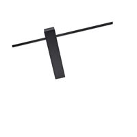 Аплик метал Led 8w 800lm 3000k 600x200x40mm черни Arte Illumina Clio