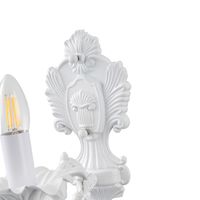 Аплик метал алуминиев кристал 1xe14 макх 8w 140x245x380мм бяла Arte Illumina Jewel