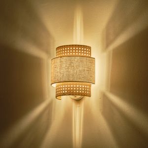 Аплик метал-плат 1xe27 Max 15w 240x230x140 мм кремава-бяла Arte Illumina Isla