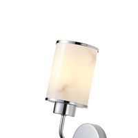 Аплик метал-стъкло 1χe27 μαχ 40w 160x100x270mm хром Arte Illumina Marbeline