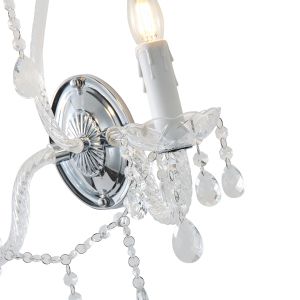 Аплик метал-стъкло 2xe14 μαχ 8w 330x425mm метал Arte Illumina Kristallo