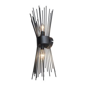 Wall lamp-wall lamp Candil E14 two-light in black lampshade 17x20x45cm