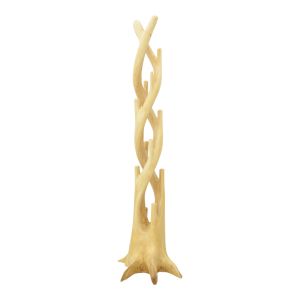 Gantou coat hanger, Suar wood, natural color, 40x40x200 cm
