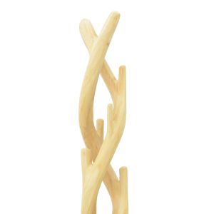 Gantou coat hanger, Suar wood, natural color, 40x40x200 cm
