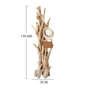 Арт закачалка за под тиково дърво масив Naturally Hm9367