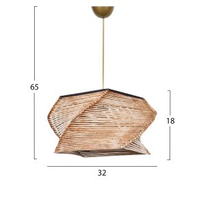 Bamboo chandelier Hm7357 36x36x65υ