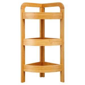 Bamboo shelf on 3 levels Jabez 28x16x88cm