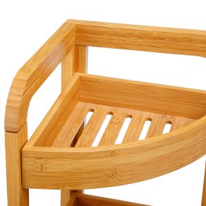 Bamboo shelf on 3 levels Jabez 28x16x88cm