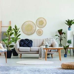 Бамбуково стенно пано от 3 елемента