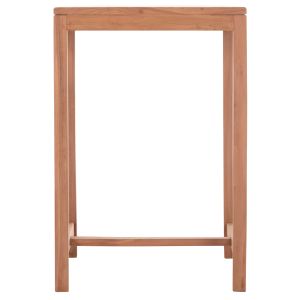 Бар квадратна маса Presscot Hm18113 тиково дърво в естествен цвят 70x70x105hcm.