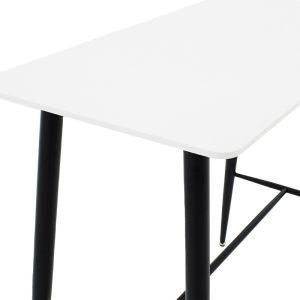 Бар маса Harriet с плот Mdf в черно-бял цвят 120x60x105cm