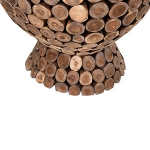 Бар маса Leeroy Naturally Hm9806 от масивно тиково дърво D120x104hcm