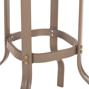 Bar table square Figgy Hm6066.04 metallic champagne-color-tempered glass 60x60x100hcm.