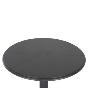 Бар маса кръгла Terrin полипропилен сив D60x106hcm Hm6126