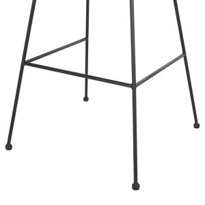 Bar stool Allegra Hm5455,11 metal cushion black-knitted beige 56x59x116,5hcm