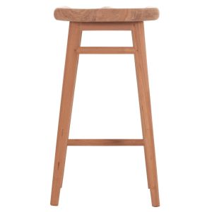 Bar stool Bolmar Hm18108 teak in natural color 40.5x44x74 cm.