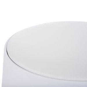 Бар стол Denty, полипропилен в бяло, Pu седалка в бяло, D30x45cm Hm9619,01