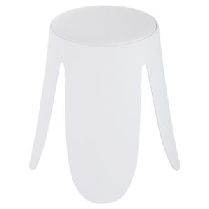 Бар стол Denty, полипропилен в бяло, Pu седалка в бяло, D30x45cm Hm9619,01