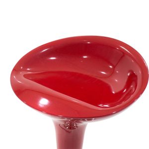 Felice bar stool with adjustable height, red-chrome base, 40x43x84cm
