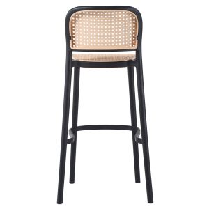 Bar stool Hm5939,02 polypropylene black-beige 41x53x103cm