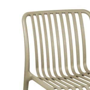 Bar stool Laudre in cappuccino shade 56x36x87cm