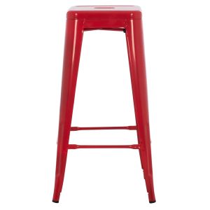 Bar stool Melita-pro Relix Hm8642.44 metal in red 43x43x78hcm.