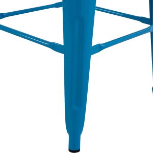 Bar stool Melita-pro Relix Hm8642.48 metal in blue 43x43x78hcm.