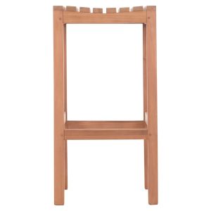Bar stool Nikol Hm18109 teak wood in natural color 40x40x77 cm.