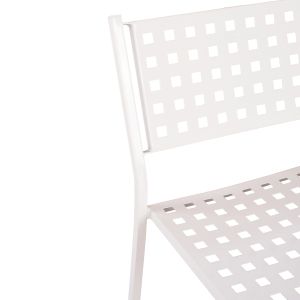 Бар стол Olympias метален Hm5528,02 бял 47x58x111cm
