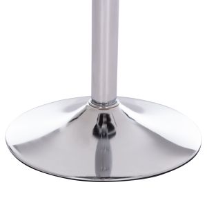 Bar stool Rose Hm204.21 chrome base and black Pu 48x45x105hcm.