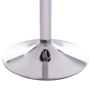 Bar stool Rose Hm204.41 chrome base and suspension and gray velvet 48x45x105cm.