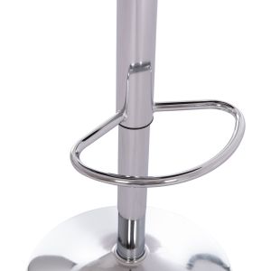 Bar stool Rose Hm204.44 chrome base and suspension and black velvet 48x45x105cm.