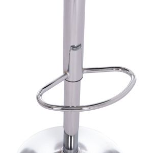 Bar stool Rose Hm204.46 chrome base and suspension and cypress green velvet 48x45x105cm.