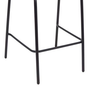Bar stool Sussie black metal - aluminum 58x58x111cm